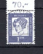 Berlin MiNr. 212 Oberrand Vollstempel ungefaltet, geprüft Schlegel