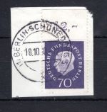 Berlin MiNr. 186 Oberrand Briefstück ungefaltet, geprüft Schlegel