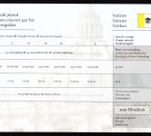 Vatikan Specimen Satz "Sixtinische Kapelle" vergoldet PP