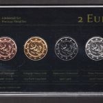 Monaco 2013 2 Euro Edelmetall-Set "20 Jahre UNO-Beitritt" unzirkuliert
