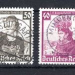 Deutsches Reich MiNr. 596-597 Vollstempel geprüft Schlegel