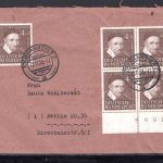 Bund MiNr. 143 Mehrfachfrankatur