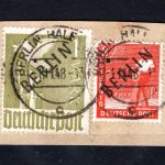 Berlin MiNr. 3 + 17 Briefstück geprüft Schlegel