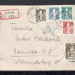 Berlin MiNr. 40 u. a. R-Brief geprüft Schlegel