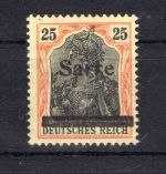 Saargebiet MiNr. 9 I b Falz geprüft Burger