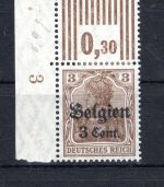 Dt. Besetzung WK I LP Belgien MiNr. 11 a II W OR Falz geprüft Hey