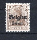 Dt. Besetzung WK I LP Belgien MiNr. 11 a Za gestempelt geprüft Hey