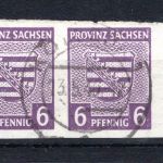 SBZ Provinz Sachsen MiNr. 69 Xa I + 69 Xa gestempelt geprüft Ströh