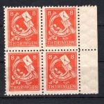 SBZ Thüringen 4er Block MiNr. 96 A Y yy postfrisch geprüft Ströh