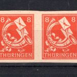 SBZ Thüringen waag. Paar MiNr. 96 A X wU postfrisch geprüft Herpichböhm