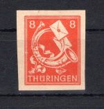 SBZ Thüringen MiNr. 96 A Y yU Falz geprüft Ströh