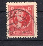 SBZ Thüringen MiNr. 97 A X bat gestempelt geprüft Ströh