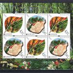 Moldawien MiNr. 749-750 loses Heftchenblatt im MH postfrisch Pilze