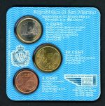 San Marino 2006 Minikit 5 Cent, 50 Cent, 1 Euro in Coincard ST
