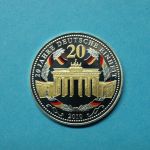 Deutschland 2010 Medaille 20 Jahre Deutsche Einheit, teilvergoldet PP