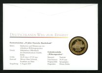 BRD 2010 Tombak Medaille "Währungsunion" im Numisbrief PP