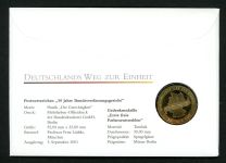 BRD 2010 Tombak Medaille "Erste freie Parlamentswahl" im Numisbrief PP