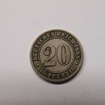 Deutschland Kaiserreich 1888 F 20 Pfennig ss-vz