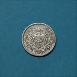 Deutsches Reich 1909 F 1/2 Mark Silber