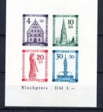 Franz. Zone Baden MiNr. Block 1 B V postfrisch mit PLF: Balken über 2. E
