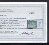 Berlin MiNr. 140 w Udr gestempelt Fotobefund Schlegel