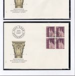 Schweiz 4er Blöcke MiNr. 862-865 Ersttagsbriefe/ FDC