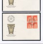 Schweiz 4er Blöcke MiNr. 862-865 Ersttagsbriefe/ FDC