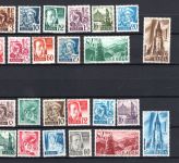 Franz. Zone Dauerserien MiNr. 1-37, 1-41 (ohne 30-31), 1-27 postfrisch