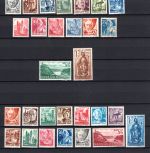 Franz. Zone Dauerserien MiNr. 1-37, 1-41 (ohne 30-31), 1-27 postfrisch