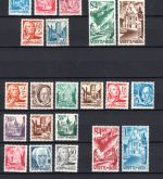 Franz. Zone Dauerserien MiNr. 1-37, 1-41 (ohne 30-31), 1-27 postfrisch