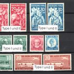 Franz. Zone Typen-Set der 3 Gebiete MiNr. 47-55, 30-50, 38-50 postfrisch