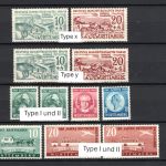 Franz. Zone Typen-Set der 3 Gebiete MiNr. 47-55, 30-50, 38-50 postfrisch