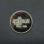 Deutschland 1981 Medaille "Der Neandertaler" Feinsilber PP
