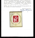 Jugoslawien MiNr. Block 12 postfrisch Farbenabart, Fotoattest Velickovic