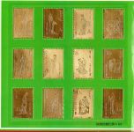 China VR MiNr. 1767-1779 als Goldmarken postfrisch im Folder