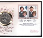 Großbritannien 1981 Numisbrief Medaille Wedding Prinz Charles + Lady Di
