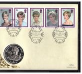 Bosnien Herzigowina 1998 Numisbrief 5 Markka "Lady Diana" Silber PP