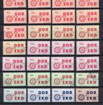 DDR Dienstmarke C ZKD MiNr. 31-45 84 Werte, ungültig gestempelt