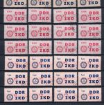 DDR Dienstmarke C ZKD MiNr. 31-45 84 Werte, ungültig gestempelt