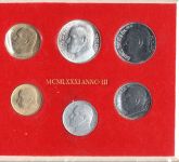 Vatikan 1981 KMS 10 - 500 Lire im Folder ANNO III
