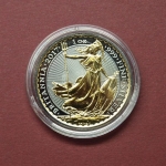 Golden Enigma "Britannia" 2017 Silber Ruhtenium/ Gold veredelt BU