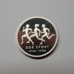 DDR 1988 10 Mark 40 Jahre Sportbund Probe PP