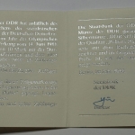 DDR 1988 10 Mark 40 Jahre Sportbund Probe PP