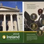 Irland Kursmünzensatz/ KMS 2016 mit 2€ Hibernia BU