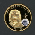 Medaille "Albert Einstein" vergoldet PP