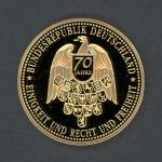 Medaille "70 Jahre Bundesrepublik" vergoldet PP
