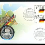 Bund 1990 Medaille versilbert Deutsche Einheit ST
