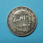 Österreich Kalender-Medaille 1970 Jahresregent Merkur 900er Silber