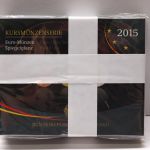 Bund 2015 5x KMS A D F G J mit 2€ "Hessen" im Blister PP
