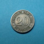 Kaiserreich 1888 F 20 Pfennig kleiner Adler